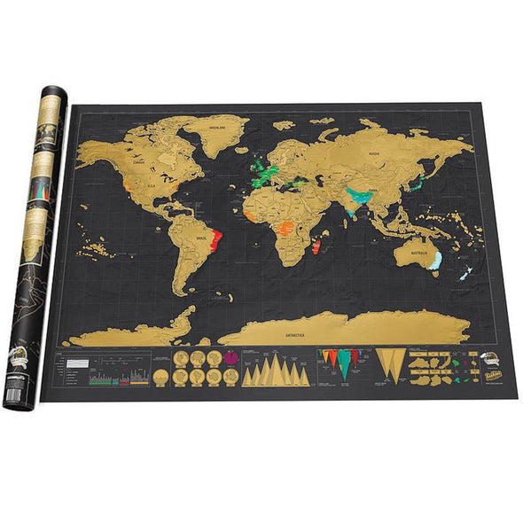 World Traveler Scratch Map